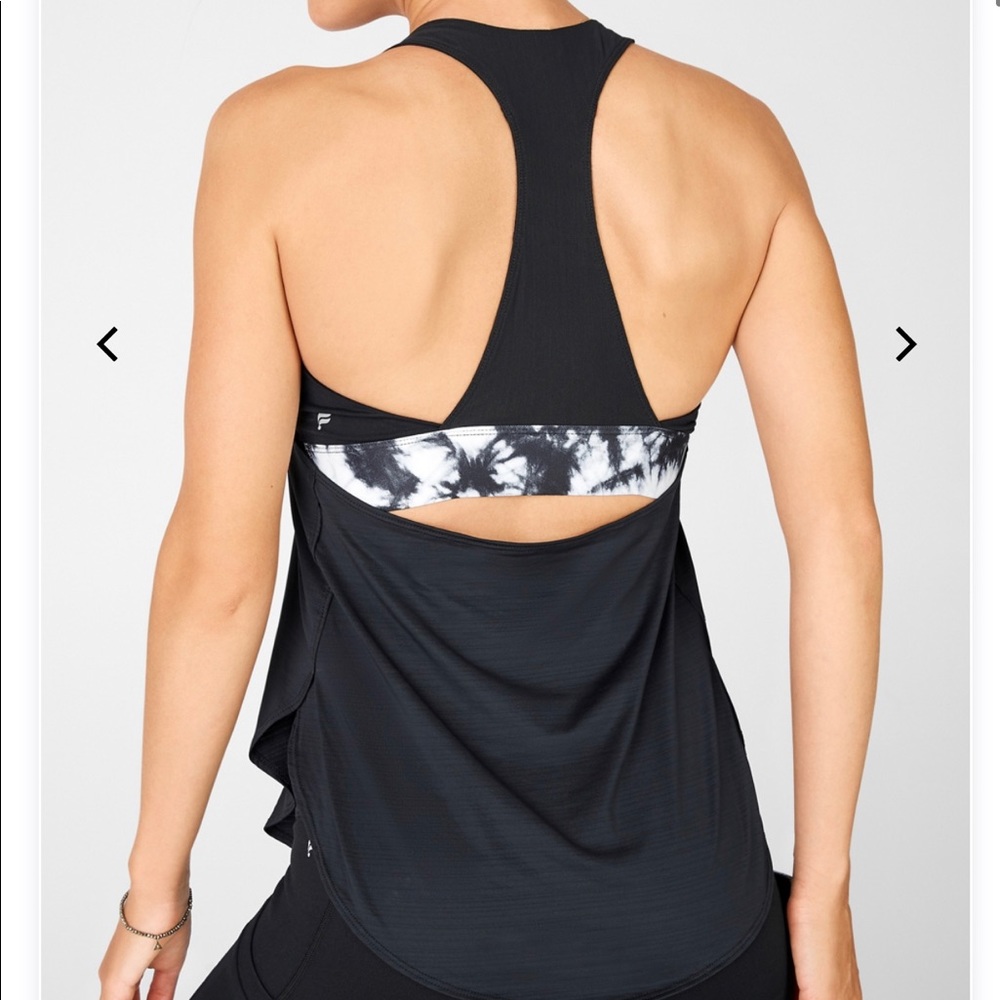Fabletics built in bra tank top Small black
